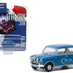 1967 Austin Mini Cooper S 1275 MkI Blue "The Italian Job" (1969) Movie "Hollywood Series" Release 28 1/64 Diecast Model Car by Greenlight