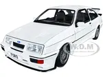 1987 Ford Sierra RS500 RHD (Right Hand Drive) White with Black Stripes 1/18 Diecast Model Car by Solido
