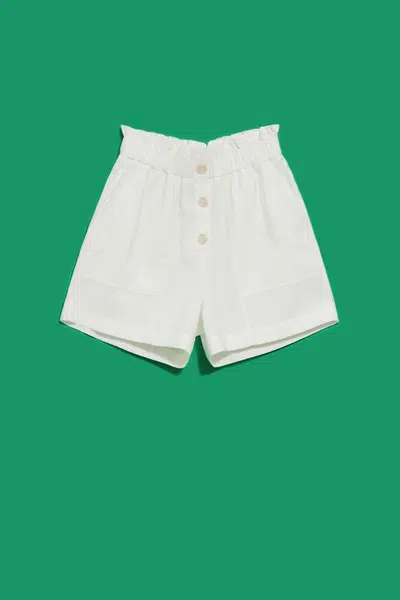 Marisse Women's Shorts L-Sh-4019 Off White