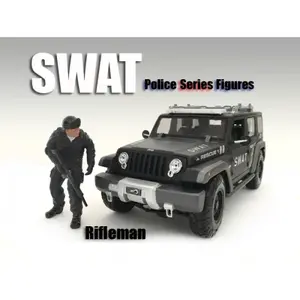 SWAT Team Rifleman Figure For 124 Scale Models by American Diorama