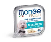 Monge Dog Fresh paté s kúskami mäsa - tuniak 100 g