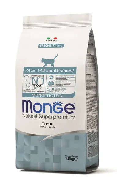 Monge Cat Monoprotein Kitten - pstruh 1,5 kg