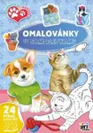 Štěňátka a koťátka - Omalovánky A4 se samolepkami