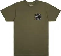 Fender Strat 70th Badge Tee, Olive, XL
