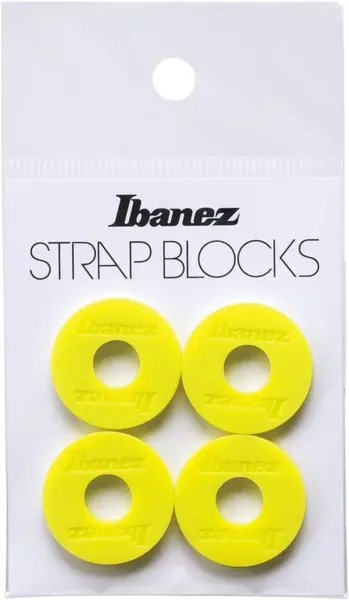 Ibanez Silicone Strap Block 4 Pieces/Set - Yellow