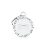 My family známka - Glam okrúhla, kosť biela (BH27GM01) - 1 ks