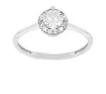 Brilio Silver Stříbrný zásnubní prsten GR003W 58 mm