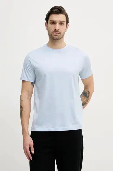 Bavlněné tričko Paul&Shark modrá barva, 25411015