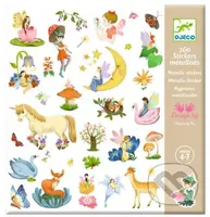 Samolepky metalické: Víly a jednorožci