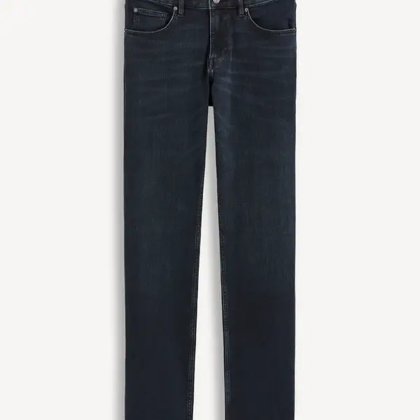 Tmavosivé pánske straight fit džínsy Celio C15