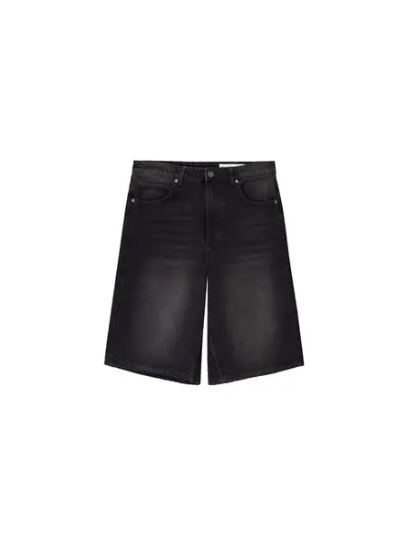 Bershka Džínsy  čierny denim
