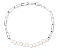 JwL Luxury Pearls Fashion stříbrný náramek s perlami JL0757