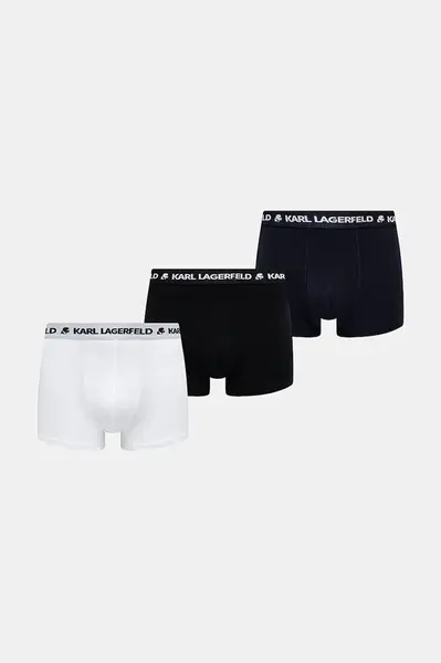 Karl Lagerfeld přiléhavé boxerky pánské bavlněné s elastanem 3-pack