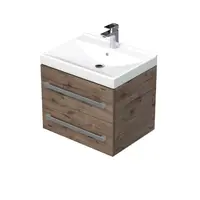 Kúpeľňová skrinka s umývadlom SAT Cube Way 60x53x46 cm dub wellington mat CUBE46602DWVER