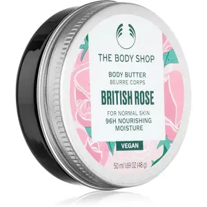 The Body Shop British Rose Body Butter telové maslo s vyživujúcim účinkom 50 ml
