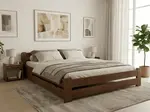 Postel Laura 180 x 200 cm, dub Rošt: S laťkovým roštem, Matrace: Matrace Coco Maxi 20 cm