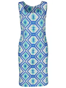 PERSO Woman's Comfortable women's sleveless dress with print