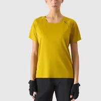 Women's quick-drying cycling T-shirt 4F - yellow