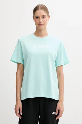 Sportovní tričko adidas TERREX dámské, tyrkysová barva, JM2816