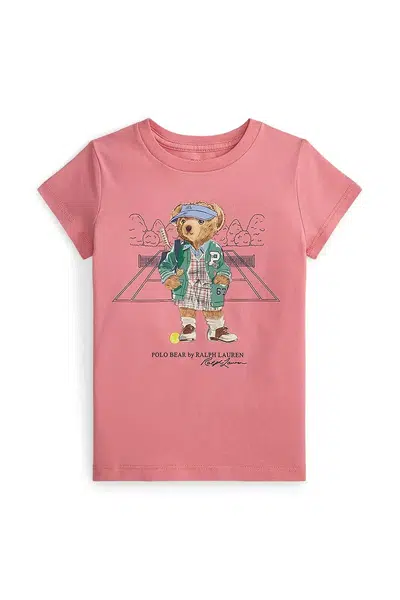 Tričko Polo Ralph Lauren růžová barva, 312971860001