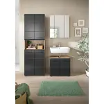 MID.YOU KOUPELNA černá, tmavý dub