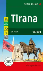 Tirana 1:10 000 / mapa města