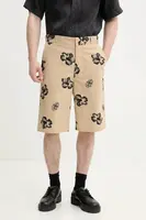 Bavlněné šortky Hugo Blue pánské, béžová barva, 50542159