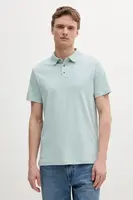 Bavlněné polo tričko Calvin Klein pánské, tyrkysová barva, LV04LB276G