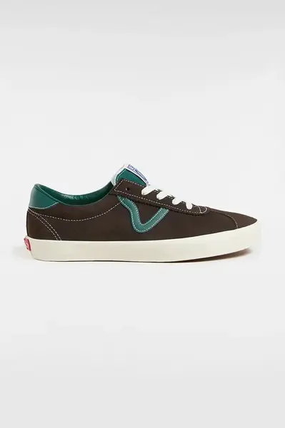 Semišové tenisky Vans Sport Low unisex, hnědá barva, VN000D6NCI21