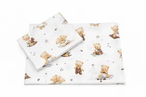 Baby Nellys Povlečení do postýlky, 2D sada -  Kouzelný méďa