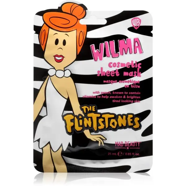 Mad Beauty The Flinstones Wilma plátýnková maska s antioxidačním účinkem 25 ml