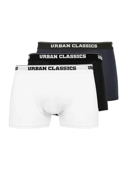 Urban Classics Boxerky  námornícka modrá / čierna / biela