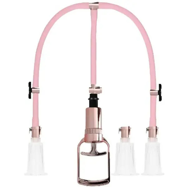 Vákuová pumpa na bradavky a klitoris Rose Gold, Medium