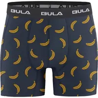 Bula PRINT BOXER Pánske bavlnené boxerky, tmavo modrá, veľkosť