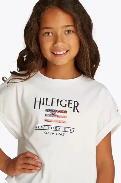 Dětské bavlněné tričko Tommy Hilfiger