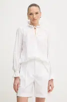 Bavlněná halenka Marc Aurel dámská, bílá barva, hladká, 6300-1000-93431