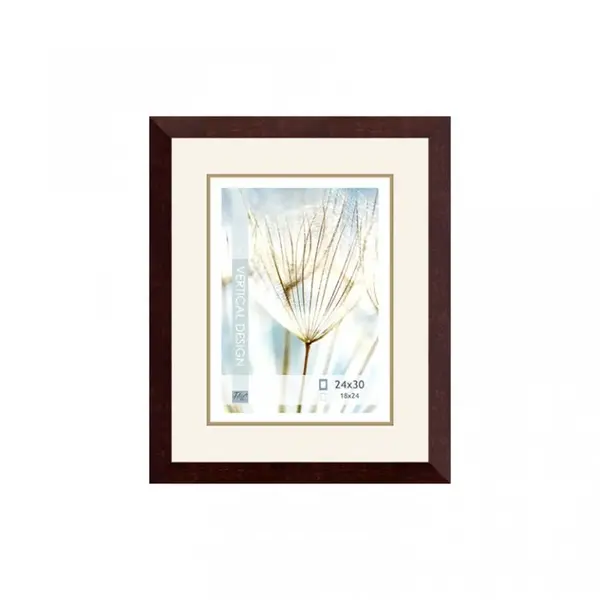 Dřevěný rám tmavě hnědý Avon – 24x30cm