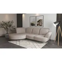 Sit & More ROHOVÁ SEDAČKA, textil, šedobéžová