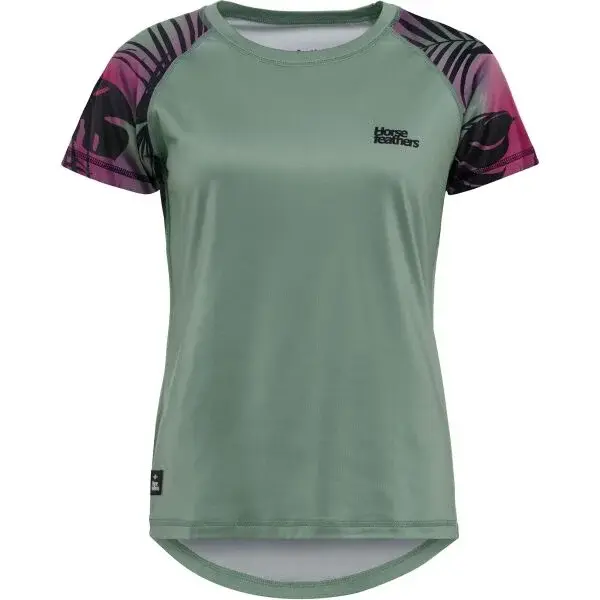 Horsefeathers DECO Dámsky cyklistický dres, tmavo zelená, veľkosť