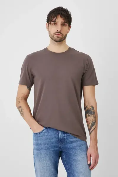 Tričko Medicine pánské, hnědá barva