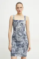 Šaty Guess REXA tmavomodrá barva, mini, W5RK89 D5LH1