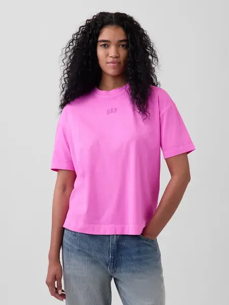 GAP oversize tričko s VintageSoft logom
