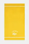 Bavlněný plážový ručník Lacoste LORIGINE Jaune 90 x 160 cm