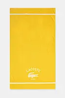 Bavlněný plážový ručník Lacoste LORIGINE Jaune 90 x 160 cm