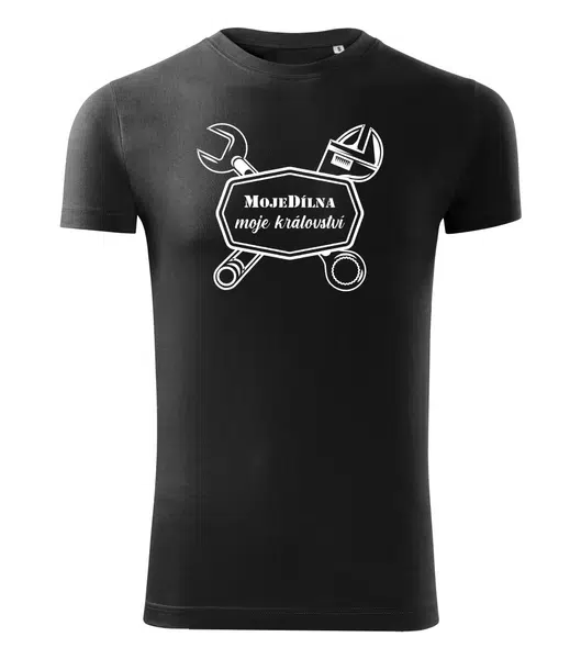 MDtools Tričko "MojeDílna moje království" (MojeDílna.cz), velikost XXXL (unisex) Velikost: M