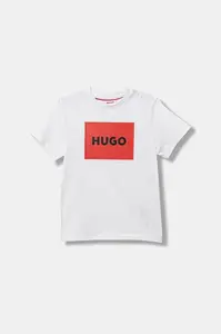 Dětské bavlněné tričko HUGO