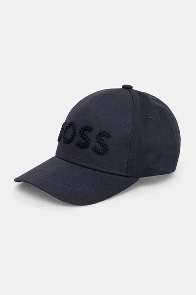 BOSS Green čiapka so šiltom pánska bavlnená Golf