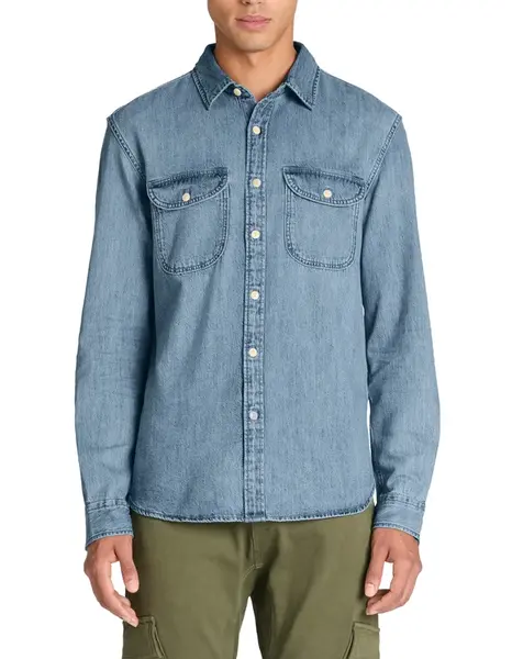 Celio Denim Shirt Jambray - Mens