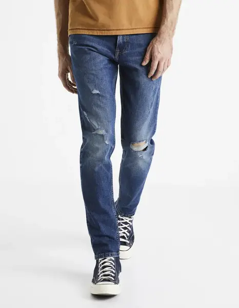 Slim fit pre mužov Celio - modrá