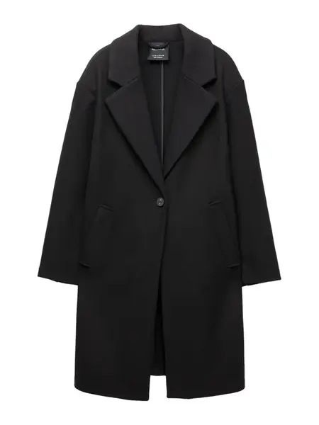 Pull&Bear Prechodný kabát  čierna